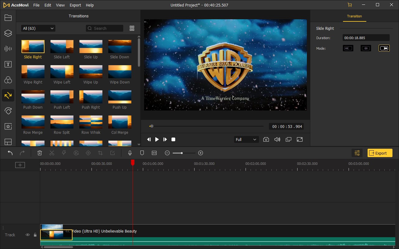 übergang hinzufügen