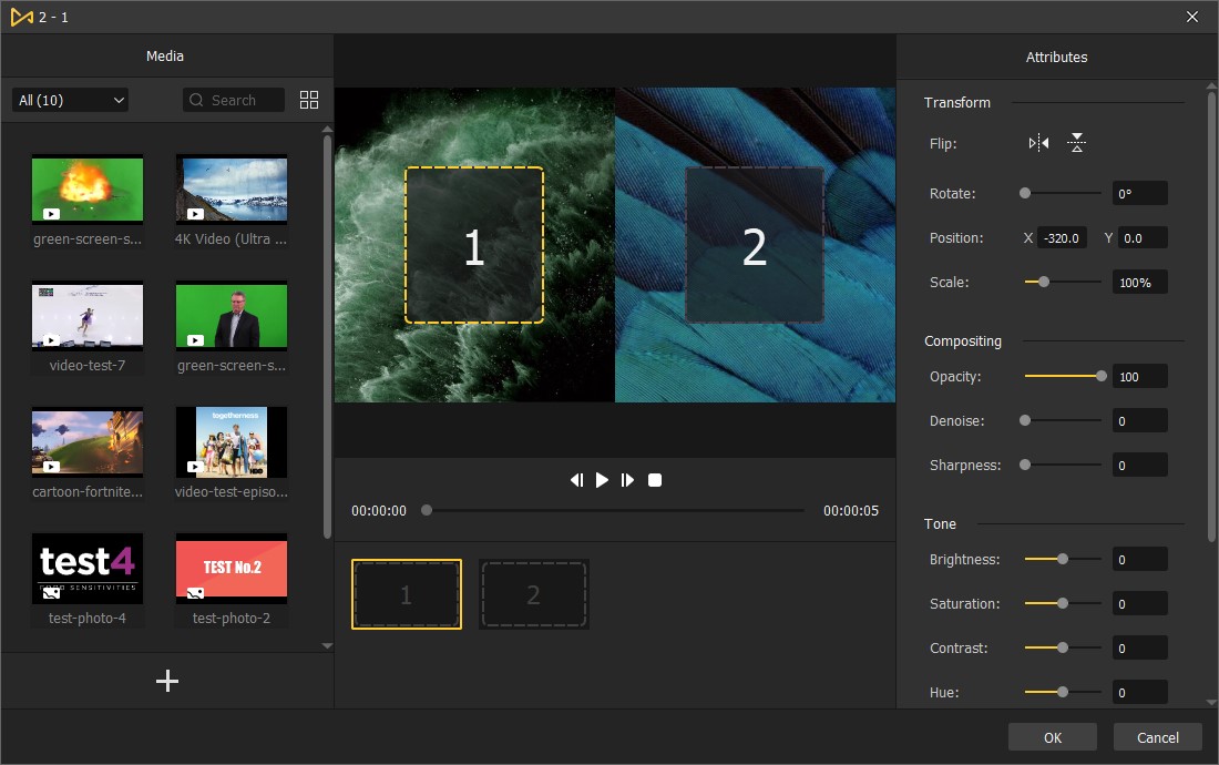splitscreen bearbeiten
