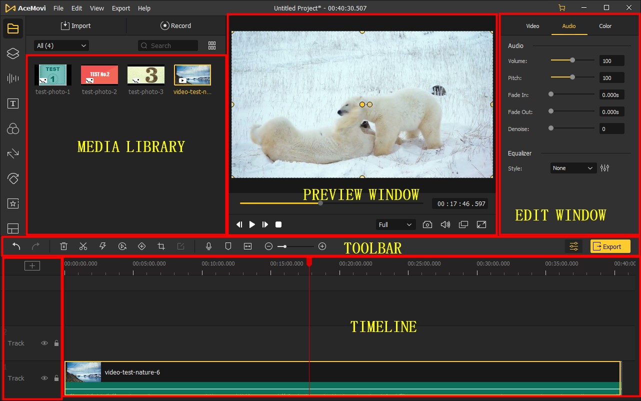 acemovi hauptschnittstelle