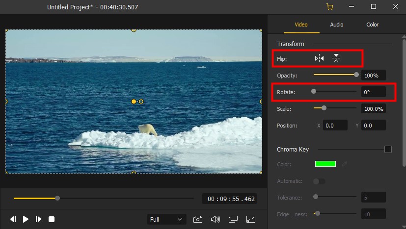 drehen und spiegeln von videos