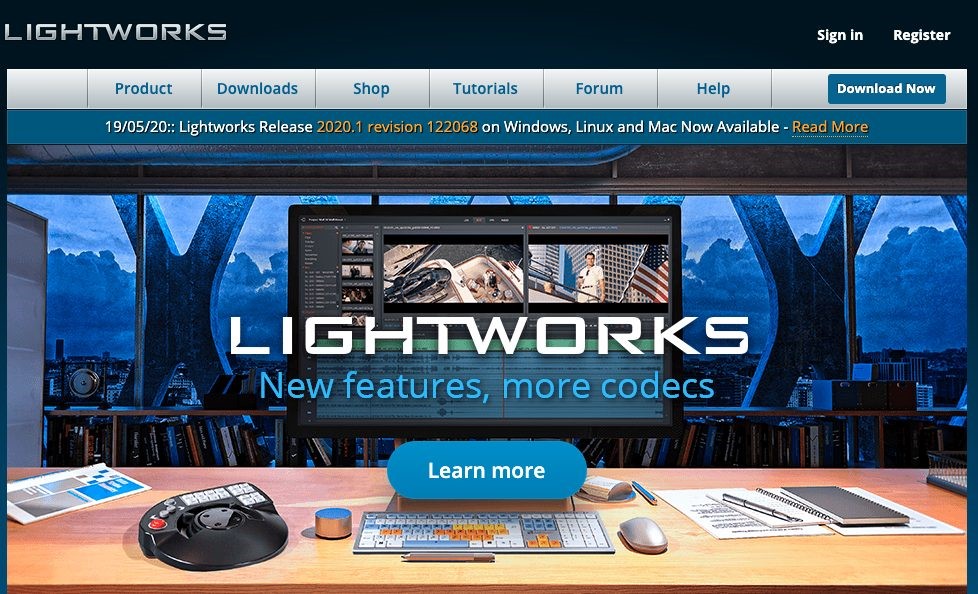 lightworks kostenloser Videoeditor mit geteiltem bildschirm