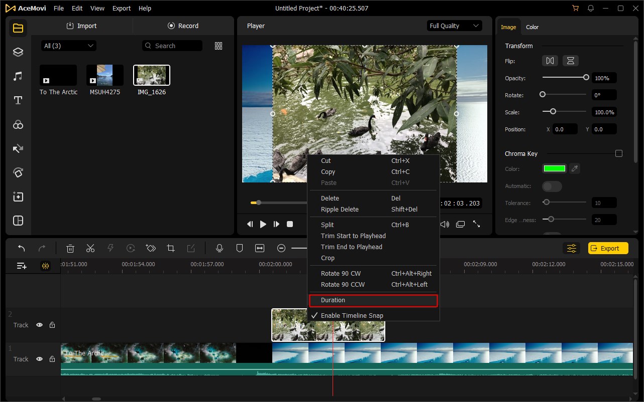 change image duration