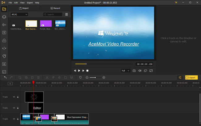 acemovi best free screen recorder and video editor for youtube