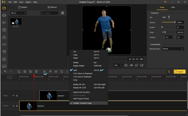 how to trim or split videos on windows 7 through acemovi video editor