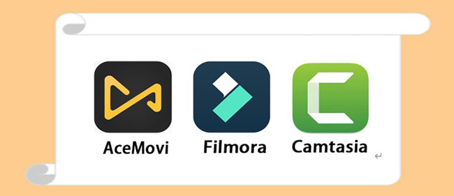 acemovi vs filmora vs camtasia