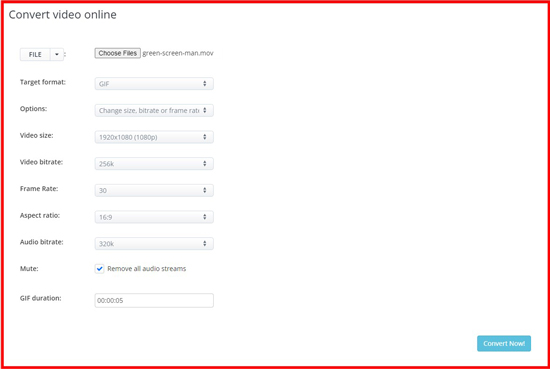 Free MOV to GIF Online Converter