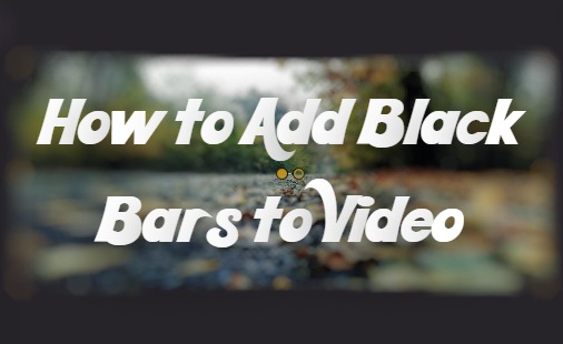 how to add black bars to video