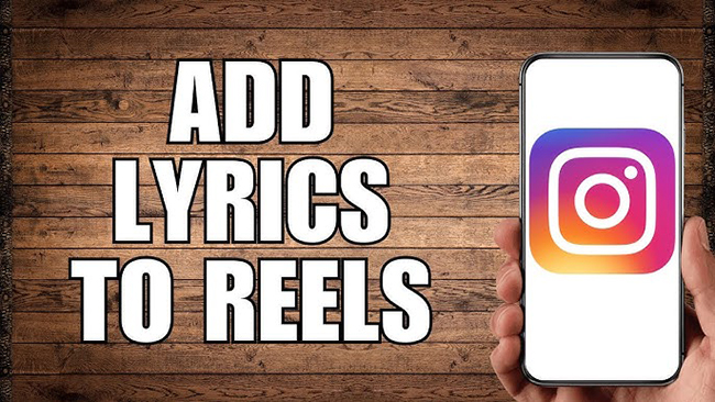 add lyrics to reels