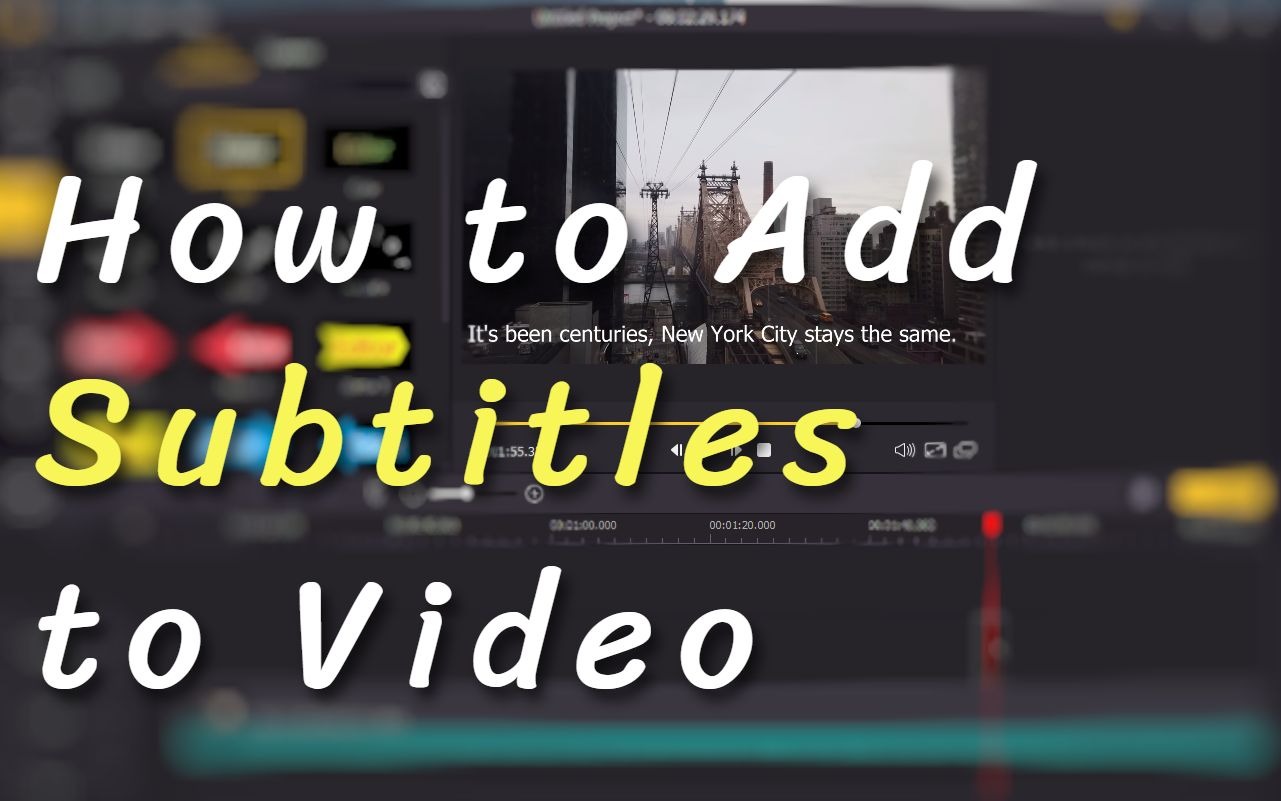 how to add subtitles to a video