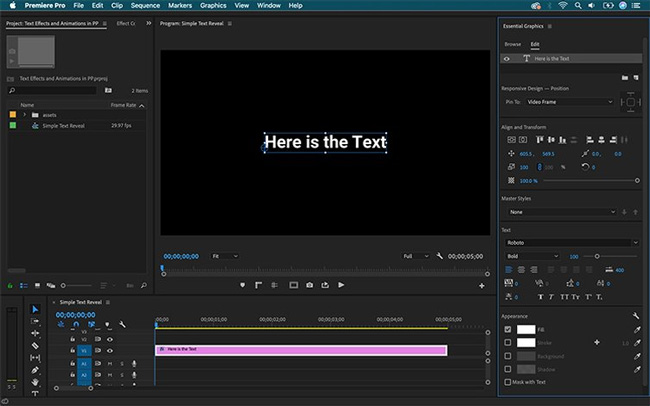 how to overlay text on video in premiere pro