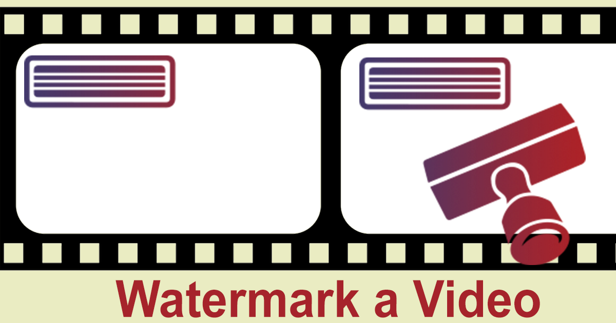 add watermark to video