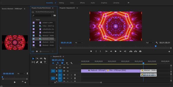 adobe premiere pro interface