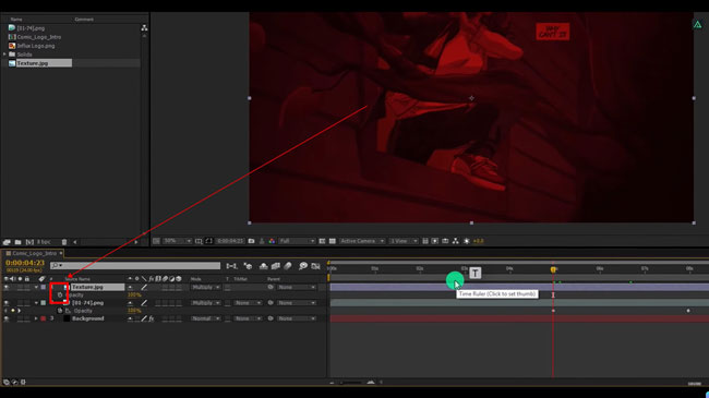add keyframes to marvel intro in after effects