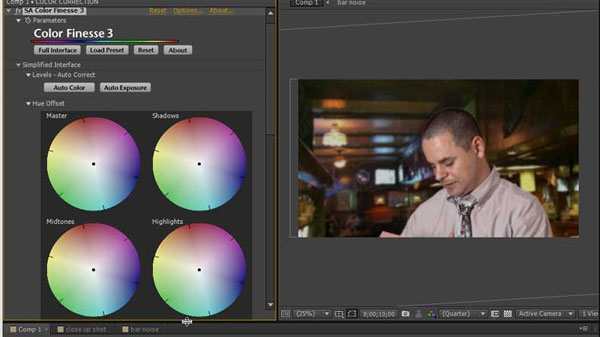 after effects color correction