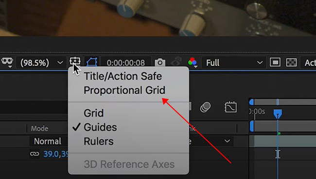 proportional grid in after effects