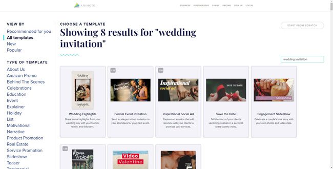 animated online animated wedding invitation video maker