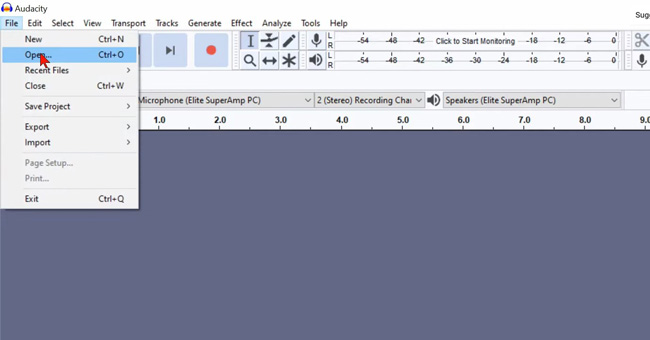 import mp3 files into audacity