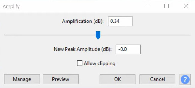 make mp3 louder with audacity's amplifier