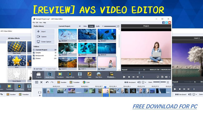 avs video editor logo