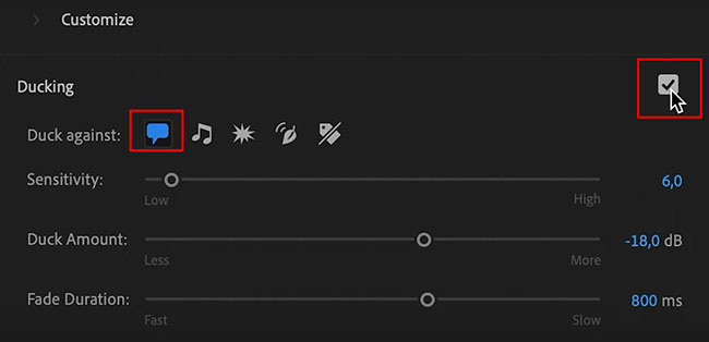 background music settings