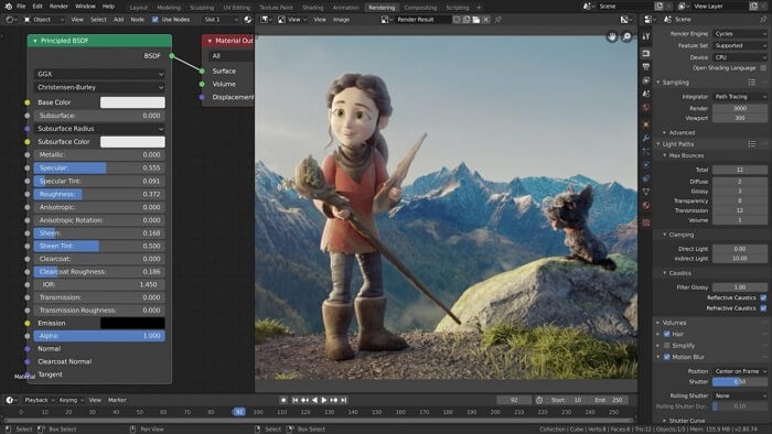 blender video editing software no watermark interface