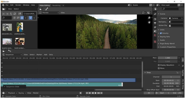 free 360 cinematic video editor blender