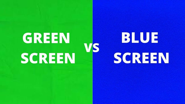 blue screen vs green screen
