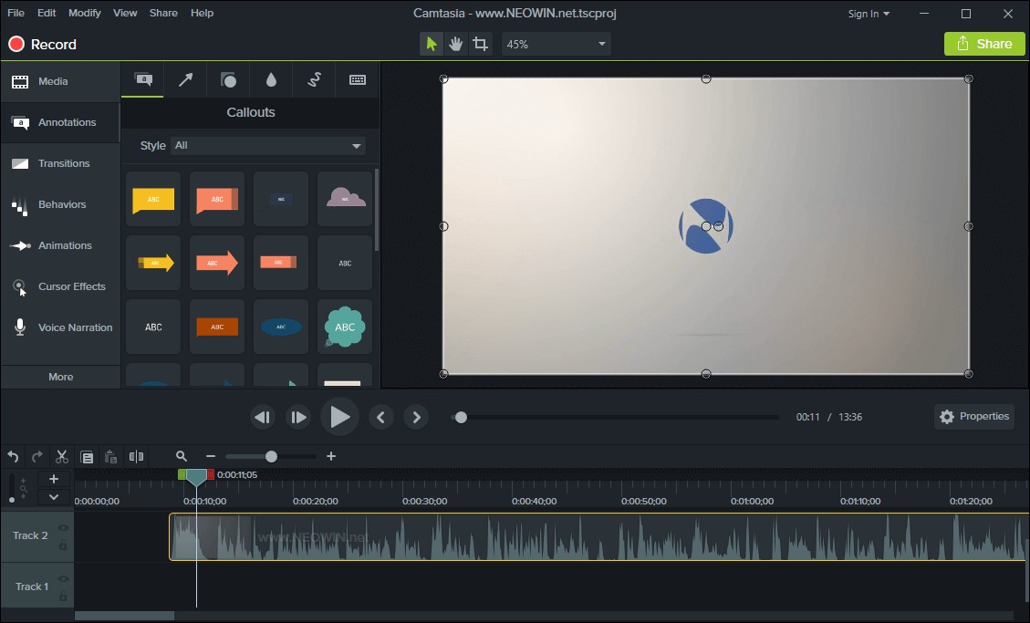 camtasia sports video editor