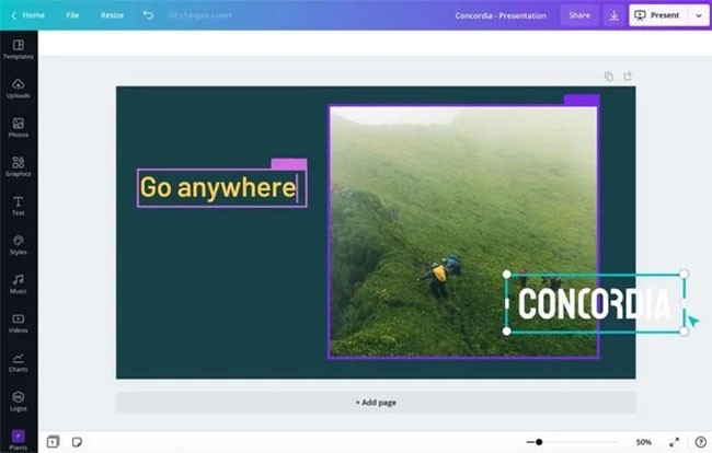 canva online video editor interface