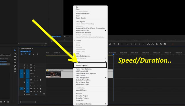 speeding up video premiere pro