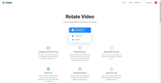 vlideo online video rotator interface