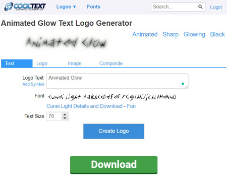animated text generator cooltext