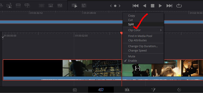 how to trim mp4 video and mac with davinci resolve