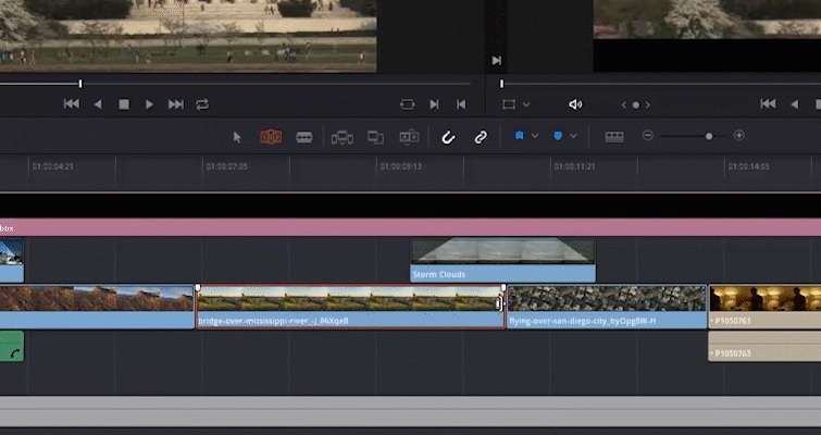 davinci resolve trim editing tool