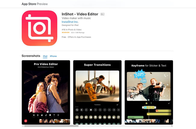 download inshot for iphone
