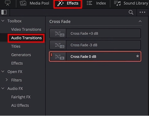 dr audio transitions