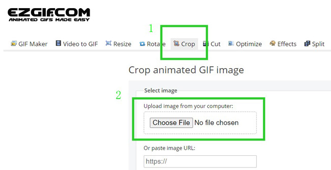 crop gif online with ezgif