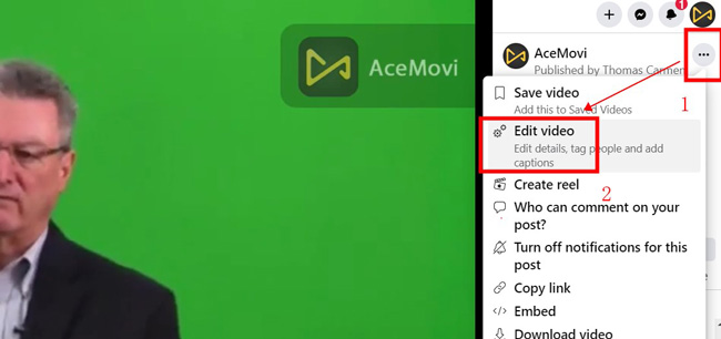 edit facebook live video