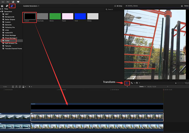 edit first split screen video