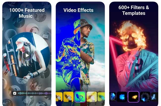 filmorago video editor app interface