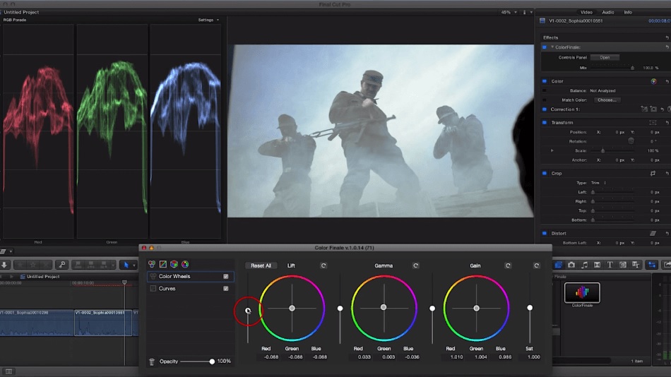 final cut pro color mask