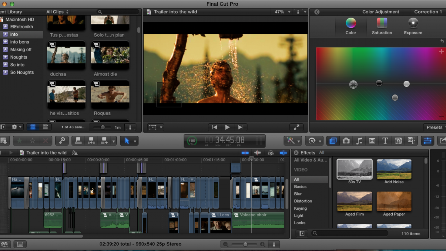 final cut pro color correction software for mac