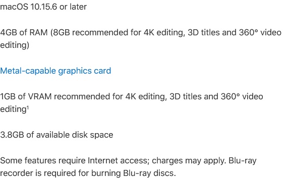 final cut pro system requirements