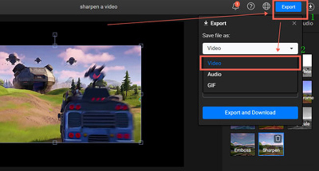 export video from flixier