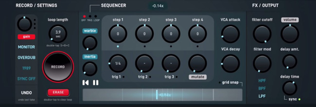 gause field looper interface