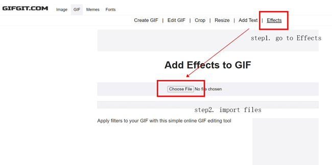 Gifgit - Edit a GIF