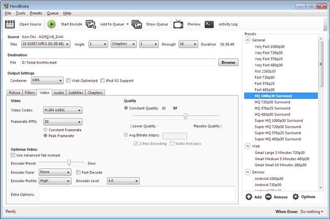 handbrake video editing software for 32-bit windows