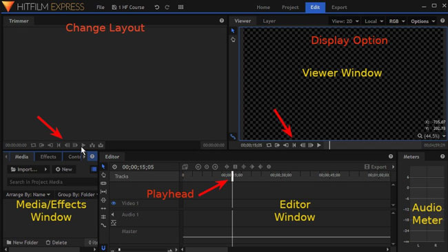 hitfilm express mac video editor