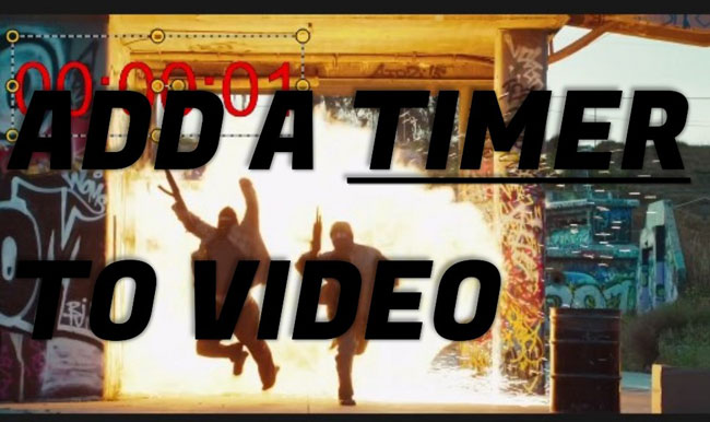 how to add a timer to a video