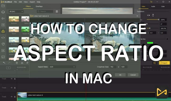 how to change aspect ratio of a video on mac